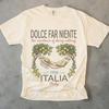 Košile Dolce Far Niente, Italská citronová košile Unisex, Tričko Comfort Colors, Dárek pro milovníka Itálie, Tričko La Dolce Vita, Italská letní košile, Itálie