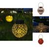 Solar Hollow Carved Lantern Outdoor Waterproof Garden Pathway Led Light For Courtyard Decor