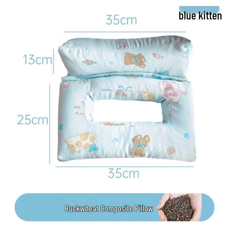 

Detachable Linen Buckwheat Cervical Pillow with Ear Relief