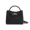 New poplar forest style woven metal rope tote bag women's portable messenger bag
