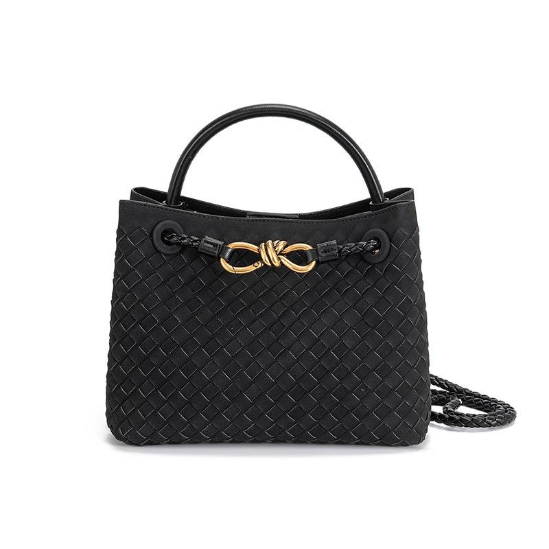 New poplar forest style woven metal rope tote bag women's portable messenger bag