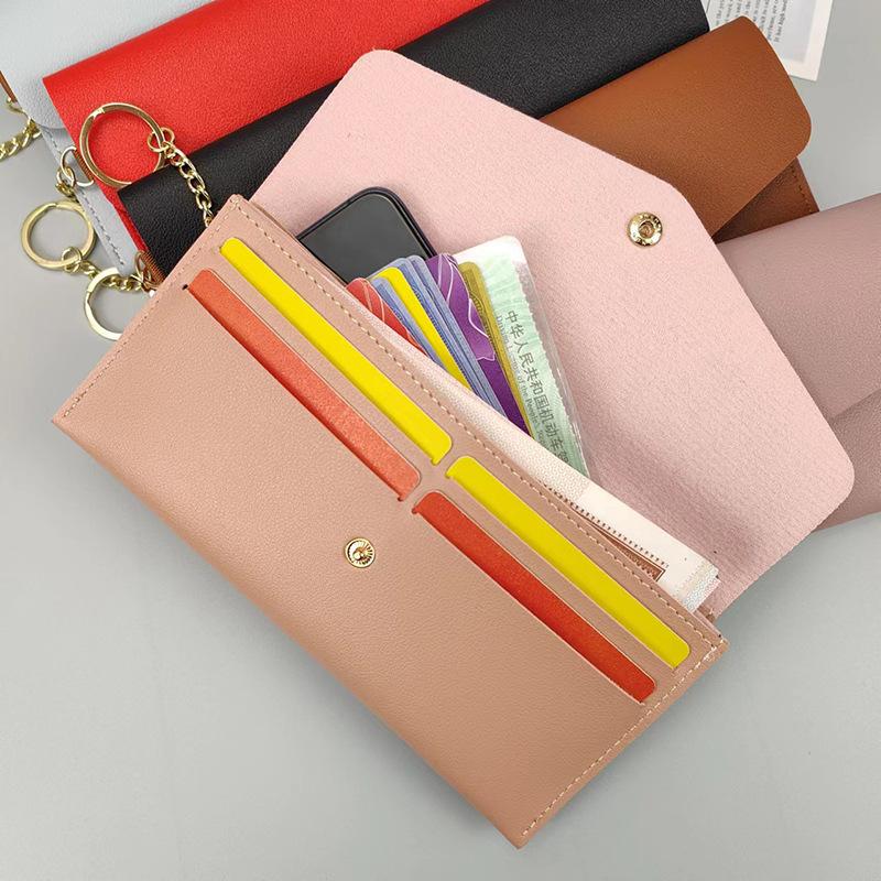 Women's Ultra-Thin Portable Long Wallet - Clutch Purse, Coin Pouch & Card Holder