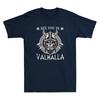 See You In Valhalla Horror Viking Warrior Skull Nordic Vintage Men's T-Shirt Tee