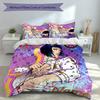 3pcs Custom Name JoJo's Bizarre Adventure Set,Includes 1 Duvet Cover and 2 Pillowcases,All-season Bedroom Decor