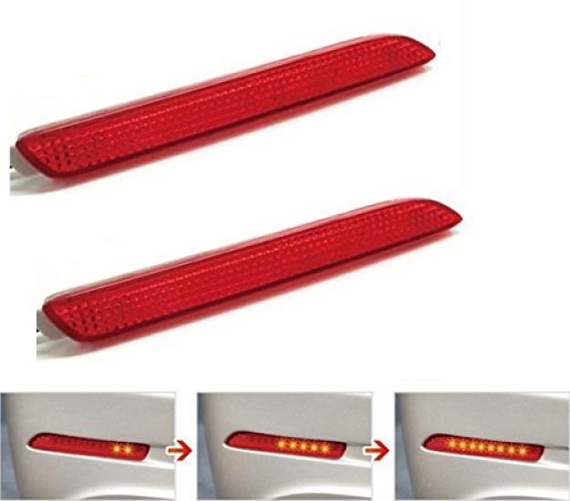 LED Reflector with Reflector Vehicle Inspection 3 Lighting Low Brake and Flowing Turn Signal This LED reflector features flowing turn low and brake