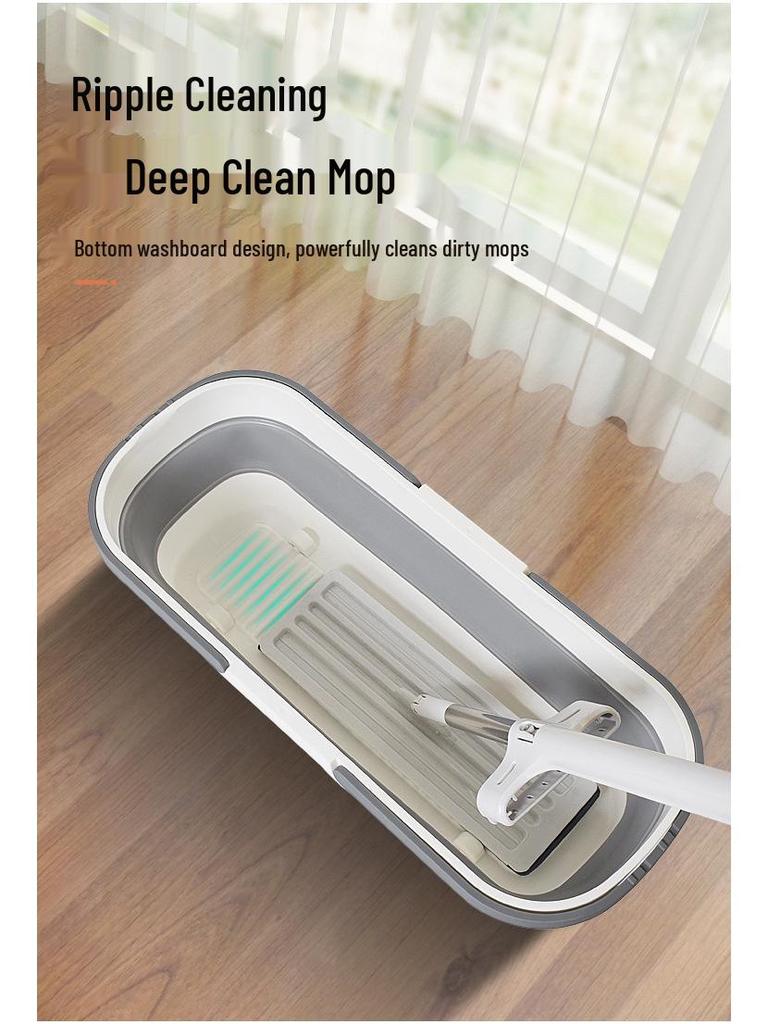 60cm Extra Large Foldable Rectangular Plastic Mop Bucket for Household Storage and Washing