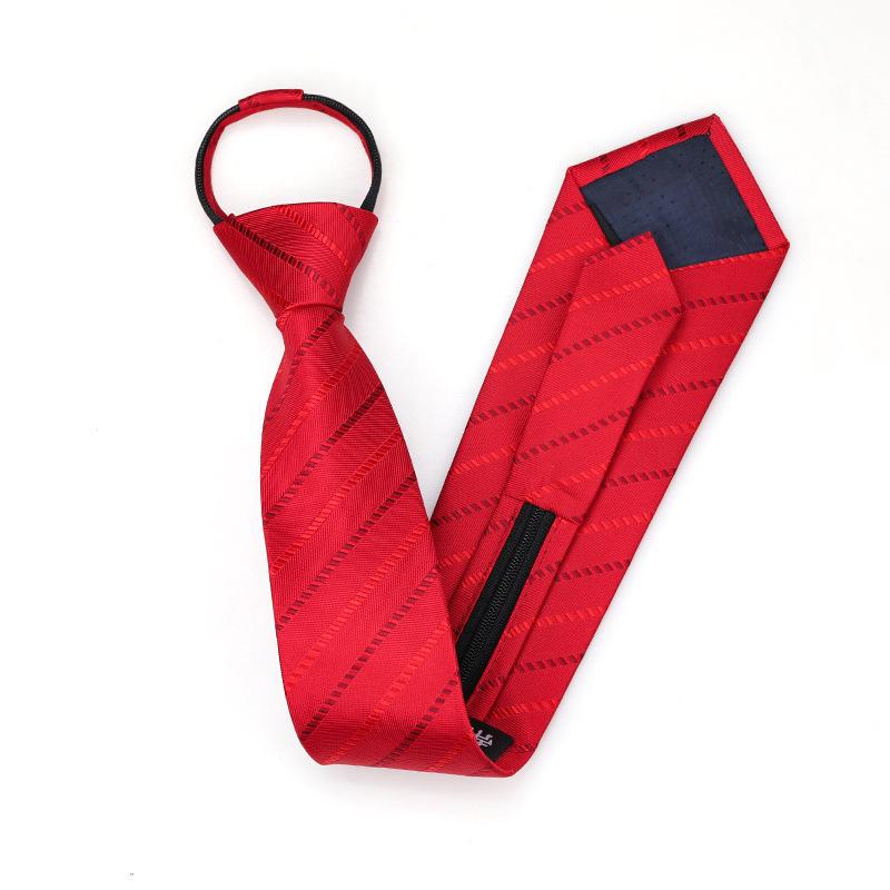 Black Zipper-Free Lazy Blue Men And Women Business Dress Interview To Work Groom Wedding Korean Version Narrow Tie