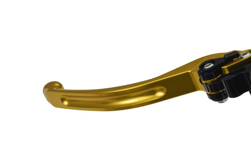 EFFEX Smooth Fit Levers for Left and Right Set Lever EAL033G YZF-R1/YZF-R1M (2015-2022) Gold, (Brake/Clutch Set)