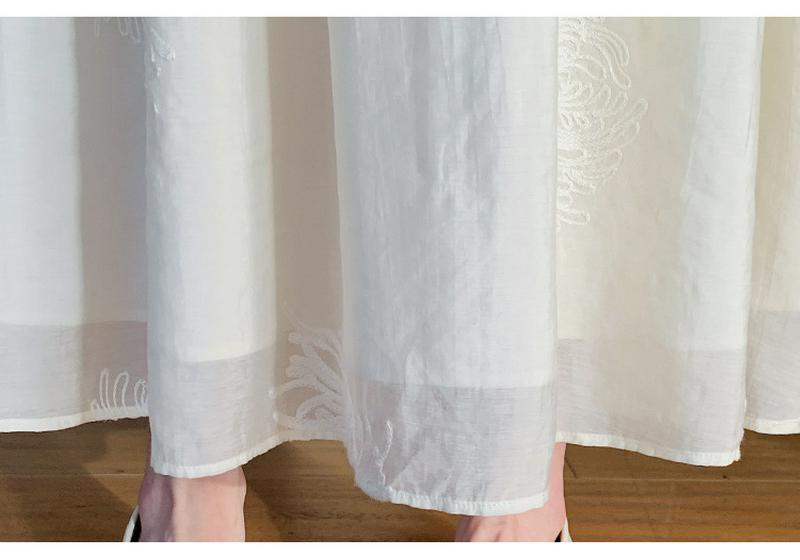 2026 New Style Korean Embroidered Plus Size Maternity Dress for Spring/Summer