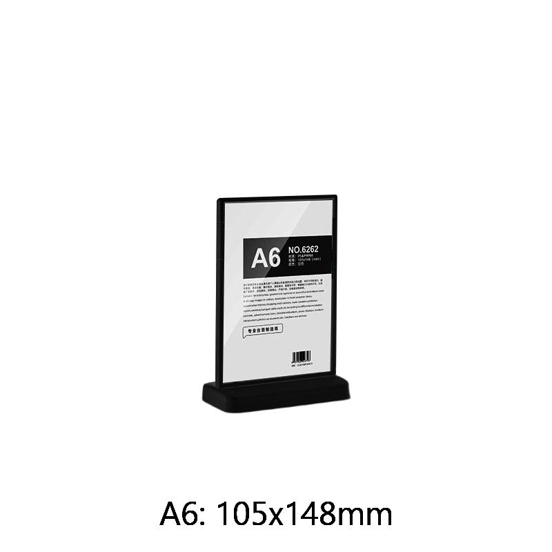 Acrylic Table Card Display Board A4 A5 A6 L-Shaped Table Sign Price Card Billboard Stand Picture Poster Art Display Frame Empty
