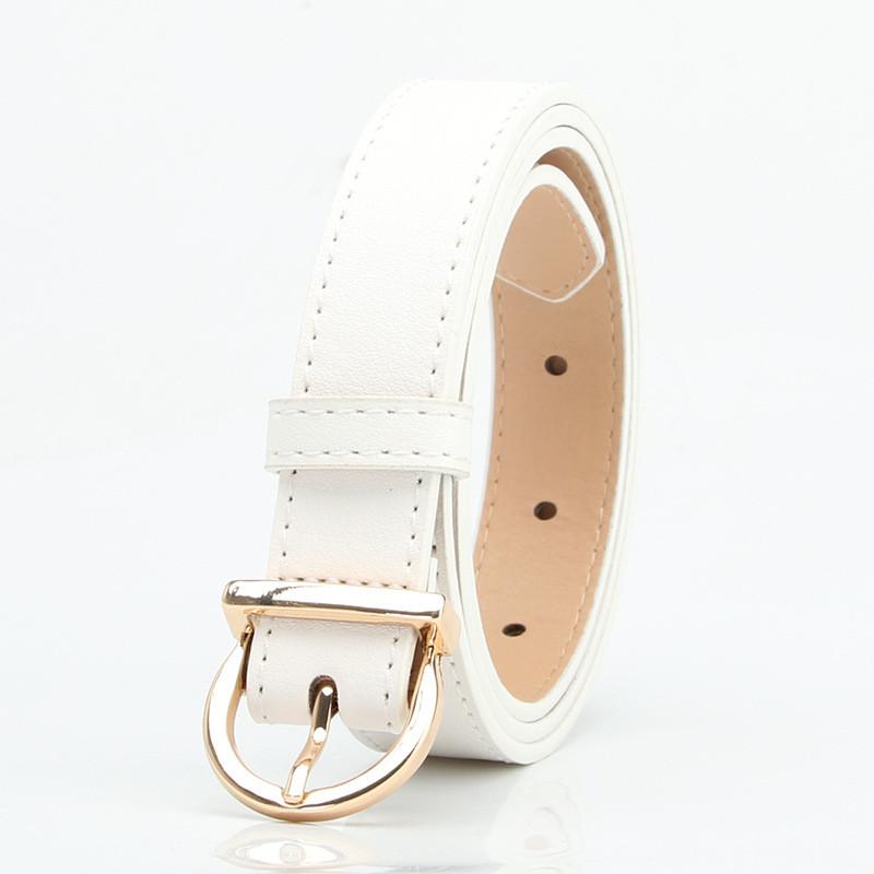 Minimalist Faux Leather Womens Belt With Pin Closure For Casual Office Or Dress