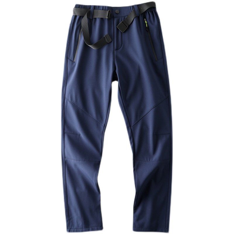Label Cutting Factory Direct Sales Tactical Pants Men's Waterproof Soft Shell Fleece-lined Fall and Winter Outdoor Workout Pants Winter Casual Pants