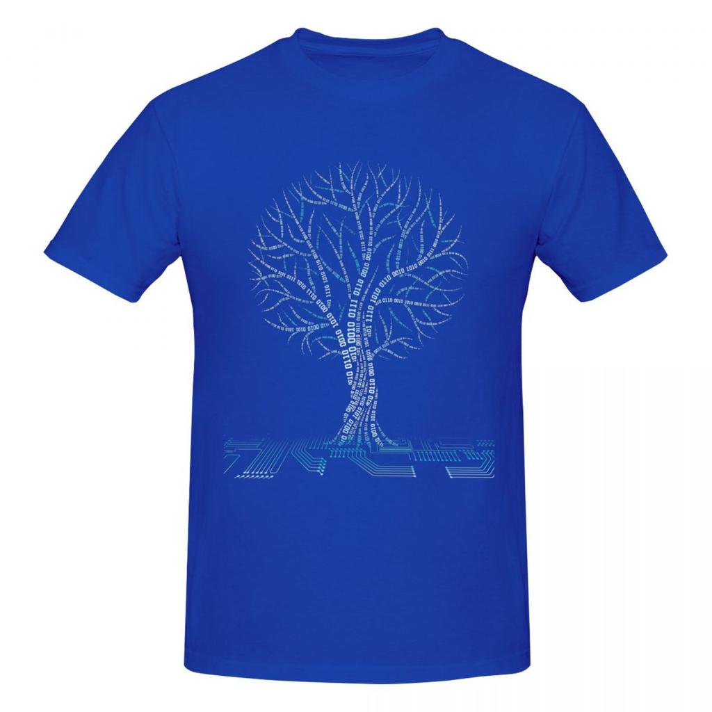 Unisex Tree Of Life Cool Binary Tree Coding Computer Science Engineering T Shirt Vintage Oversized Oneck Cotton Sleeve Tshirts