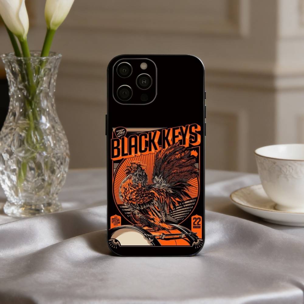COOL The B-Black KeyS Bnd Phone Case Silicone Soft For IPhone 17pro 16 15 14 13 12 11 X XR Plus Pro Max Plus