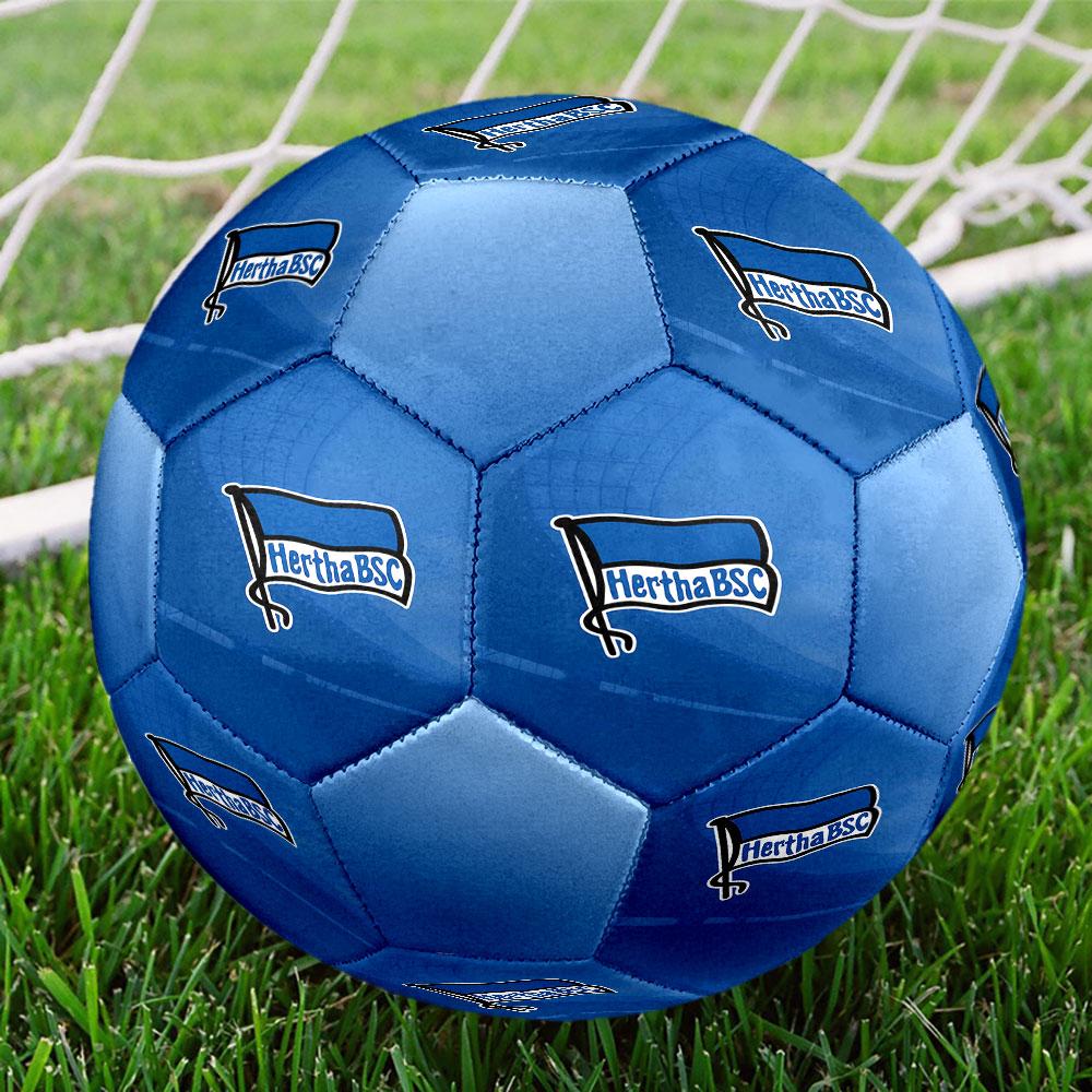 Hertha BSCcalcio Indoor Misura 5 Pallone da Calcio Colorato Cucito a Macchina PVC Pronto per la Competizione Resistente Alta Rimbalzabilità
