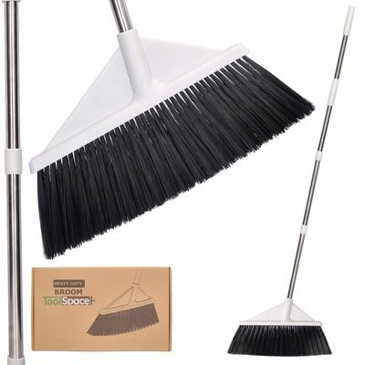 Broom Angled Brush For Sweeping Garden Terrace Paving 44Cm Stick 120Cm