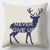 Creative Elk Cushion Covers Deer Pillowcases in the Forest Square Sofa  Home Decor