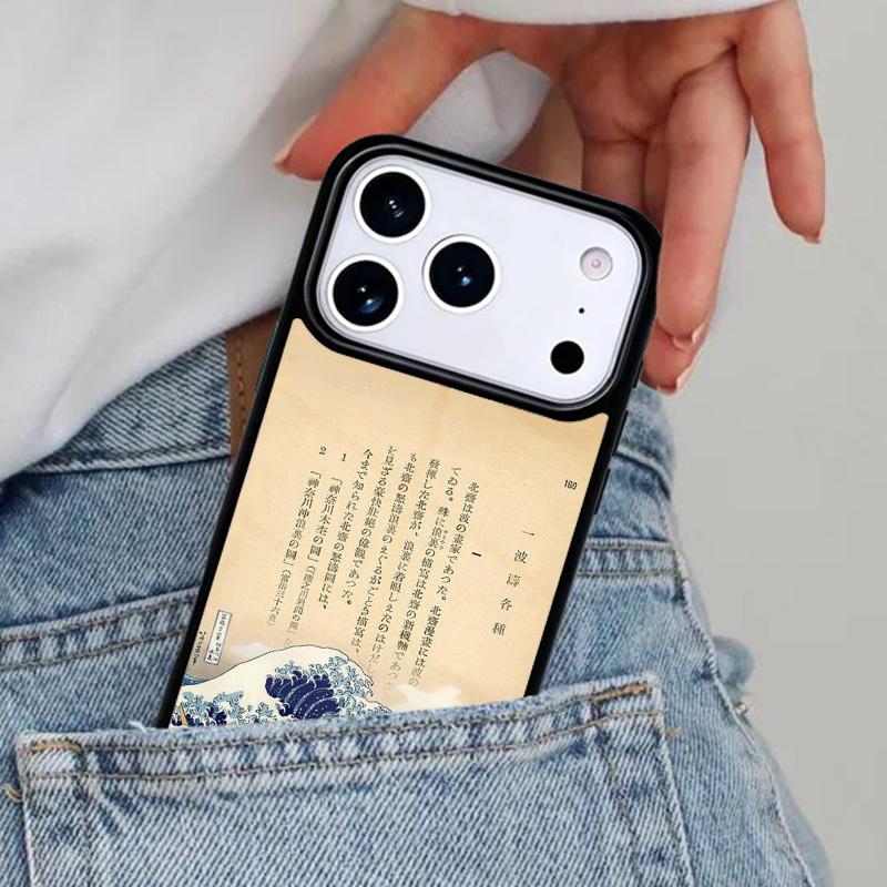 Blue Wave Japan Sea Surf Phone Case for iPhone 16e 15 14 13 12 17 Pro Max Plus Air 17pro Cover Coque