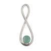 Aqua Chalcedony Gemstone 925 Sterling Silver Jewelry Handmade March Pendant1.66" PP-20-37