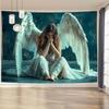 Enchanting Elegant Angel Tapestry, Decorative Wall Hanging For Living Room Bedroom Office Party Home Decor