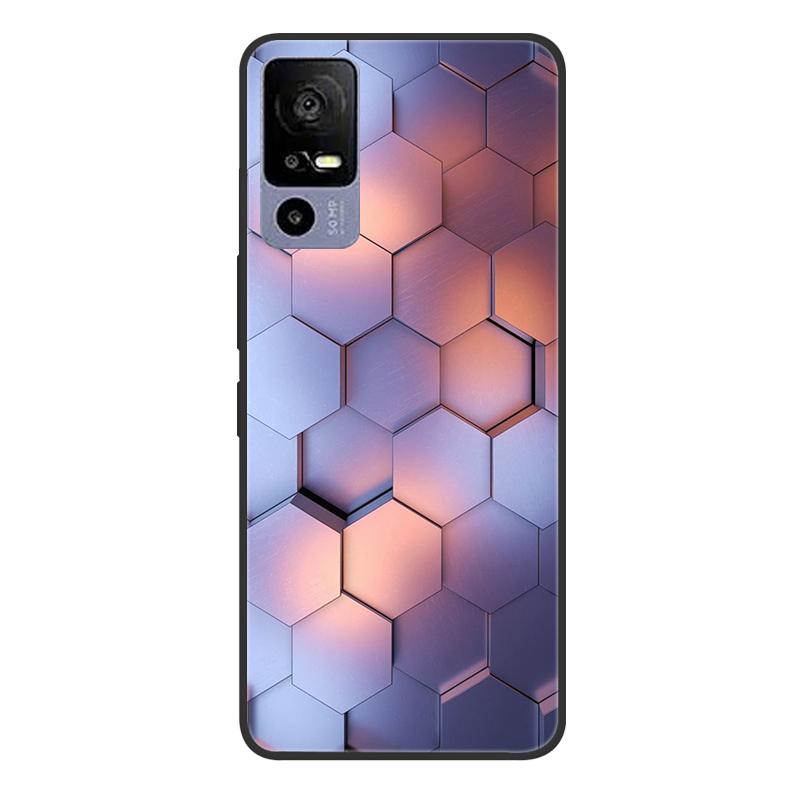 For TCL 40R 5G T771A Case Painted Soft Black Silicone Bumper Phone Cover for TCL 40 R 5G 6.6" Case TCL40R 40R Etui Coque Fundas