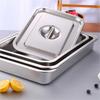 Qianxing Stainless Steel Deep Square Trays & Lids