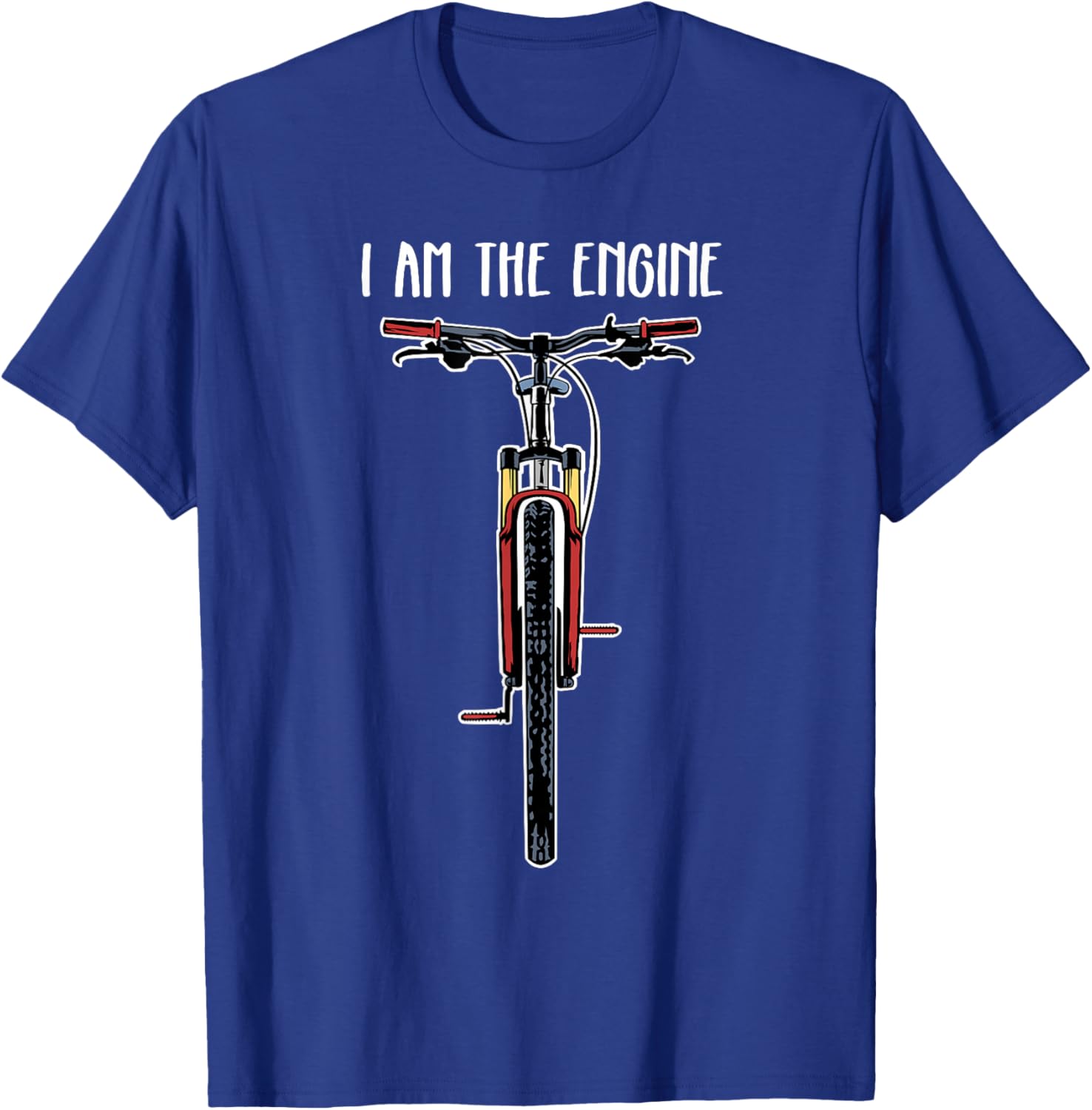 

I Am The Engine Bicycle Graphic TShirt Soft Cotton Crewneck Sportswear for Men S