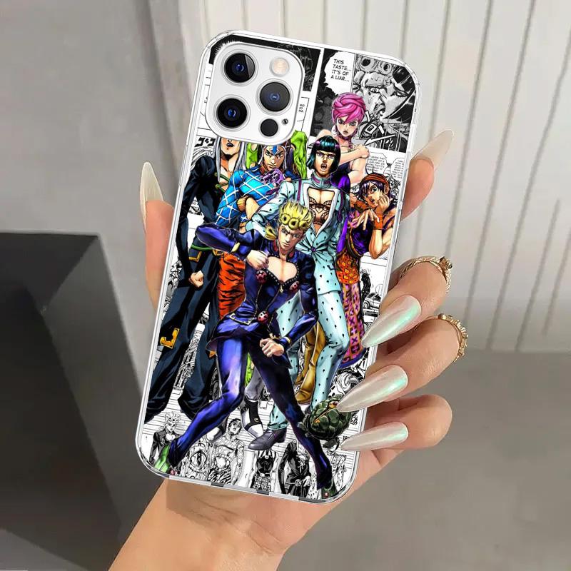 JoJo Bizarre Adventure Golden Wind Phone Case for Iphone 17 Air 16 15 Plus 14 13 Mini 12 11 Pro Max 16E 7 8 SE 2020 Soft Funda P