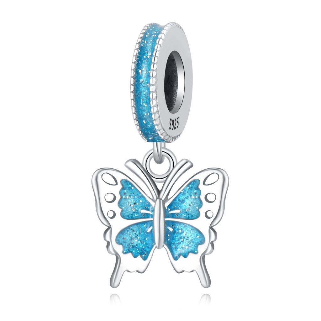 Copper Colorful Butterfly Dragonfly Series Pendant Charms Beads Fit Original Wear Birthday Diy Jewelry Gifts