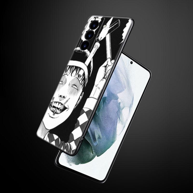 

Футболки с изображением комиксов ужасов Junji Ito Tomie, чехол для телефона для Samsung Galaxy S22 Pro S21 S20 Ultra FE S10 Lite 5G S10E S9 S8 Plus, черный чехол Samsung S8