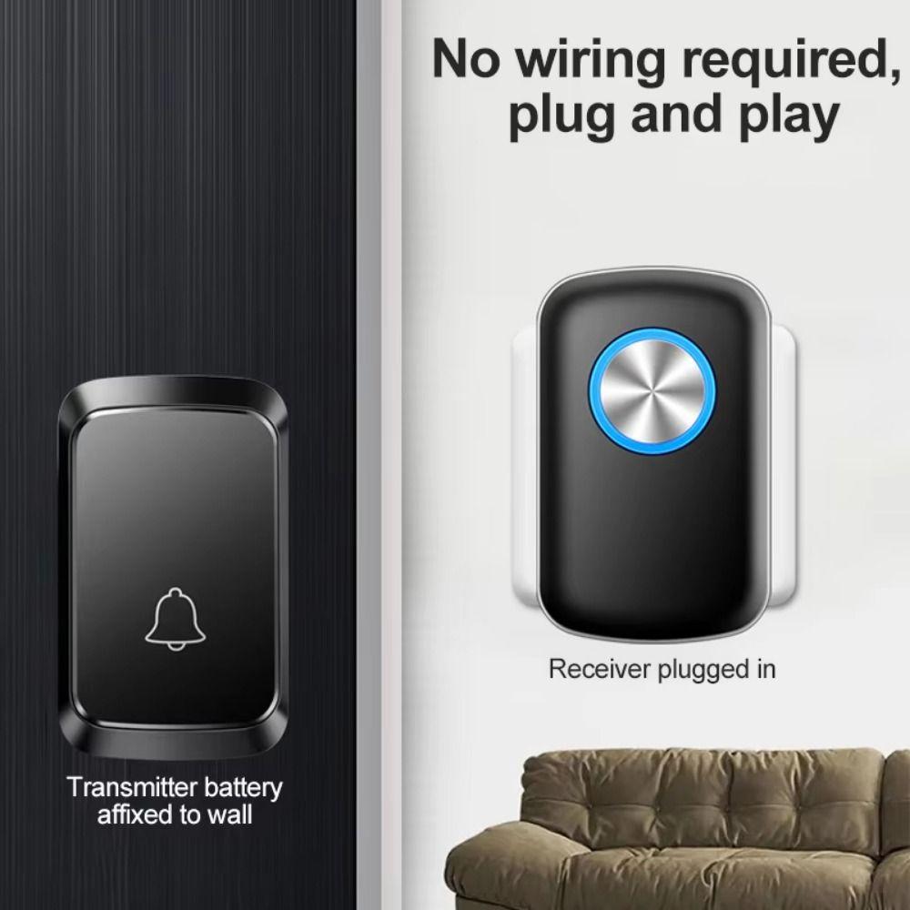 300M Range Smart Doorbell Waterproof Door Chime Kit Long Range Wireless Doorbell  Smart Home