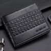 New Embossed Men's Wallet Soft Large Capacity Credit Card Holder Multi-Card PU Leather Short Coin Purses