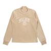 MALBON GOLF Women'S Mock Neck Ribbed T-Shirt Beige (Woman)