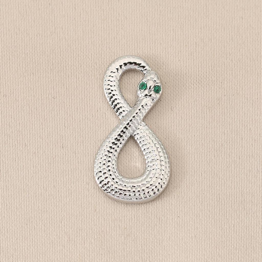 18K Gold Snake-Shaped Wrap Necklace with Color-Retention Copper Charm