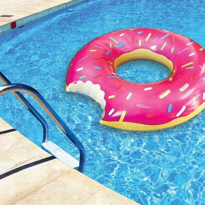 Dmuchane Koło Do Pływania Donut Pączek Materac Xxl