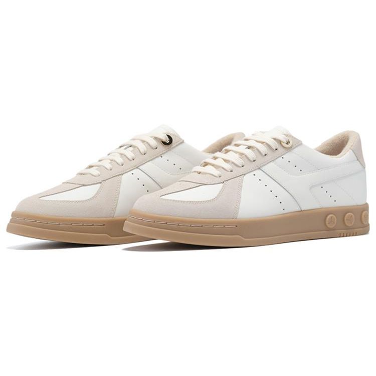 Li-Ning 1990 Zhenrong C Non-Slip Wear-Resistant Low-Top Sneakers Women sneakers White Gray ALHS036-1