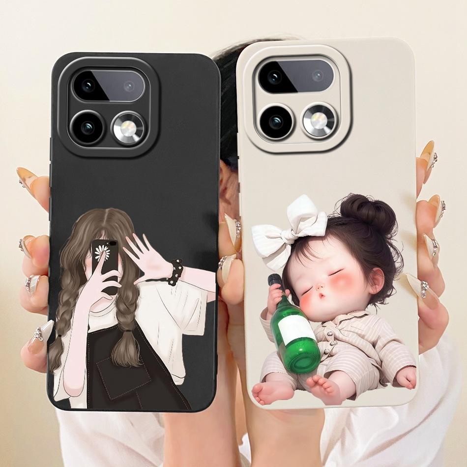 For Realme 16 Pro+ 16Pro Cute Cat Flower Cartoon Phone Case For Realme 16 Pro Plus 5G Soft Silicone Covers Bumpers