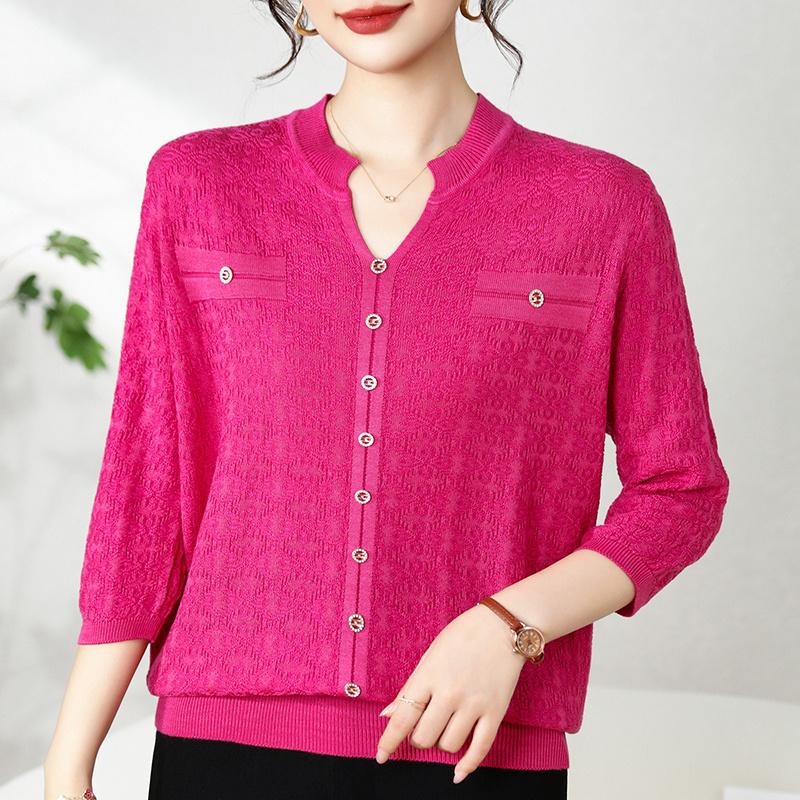 QingHe Cashmere Damski sweter z 30% kaszmiru - Miękki i ciepły pulower z mieszanki wełny