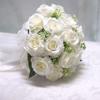 Realistic Multicolor Rose Bouquet Romantics Bridesmaids Flower Arrangement for Wedding Ceremony