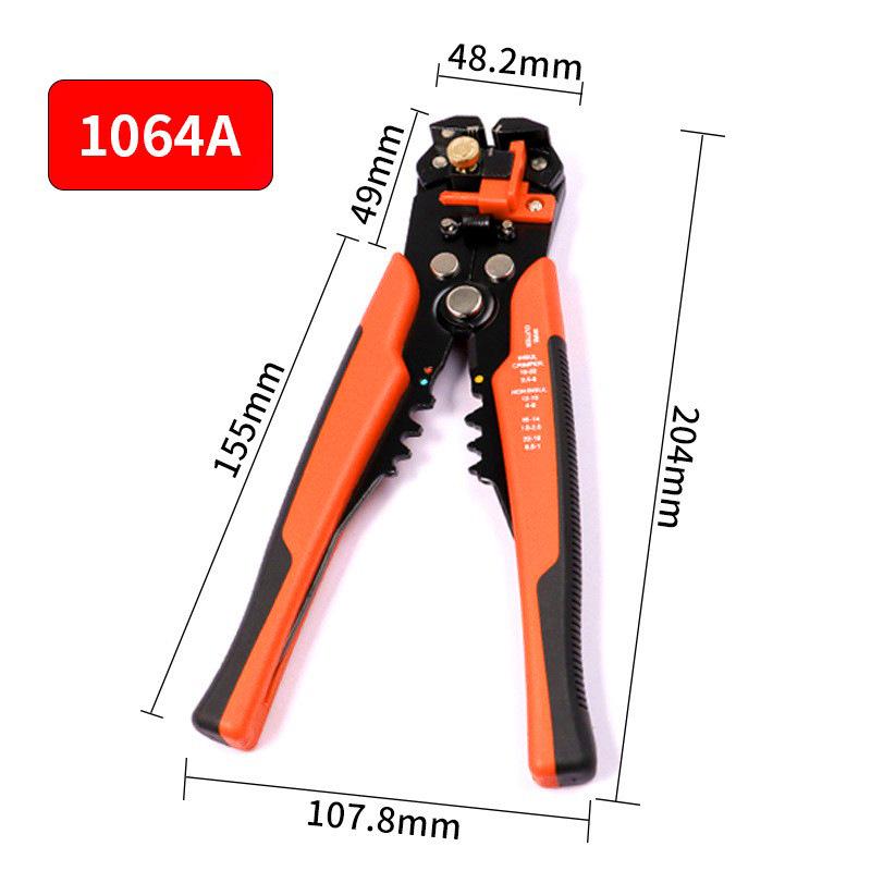 8" 5-in-1 Multifunctional Manual Wire Stripper, Cutter, Crimper, and Skinning Pliers.