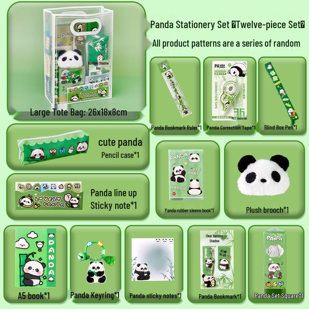Panda Stationery Gift Box: Student Back-to-School Reward & New Year's Gift Set