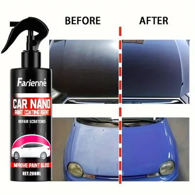 Spray de revestimiento cerámico automotriz universal - Pulidor de pintura 3 en 1, reparación de alta calidad resistente a los arañazos, fácil de usar