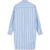 Calvin Klein Striped Lapel Single-Breasted Short Sleeve Dress Women dresses Blue 47AB009-VXS