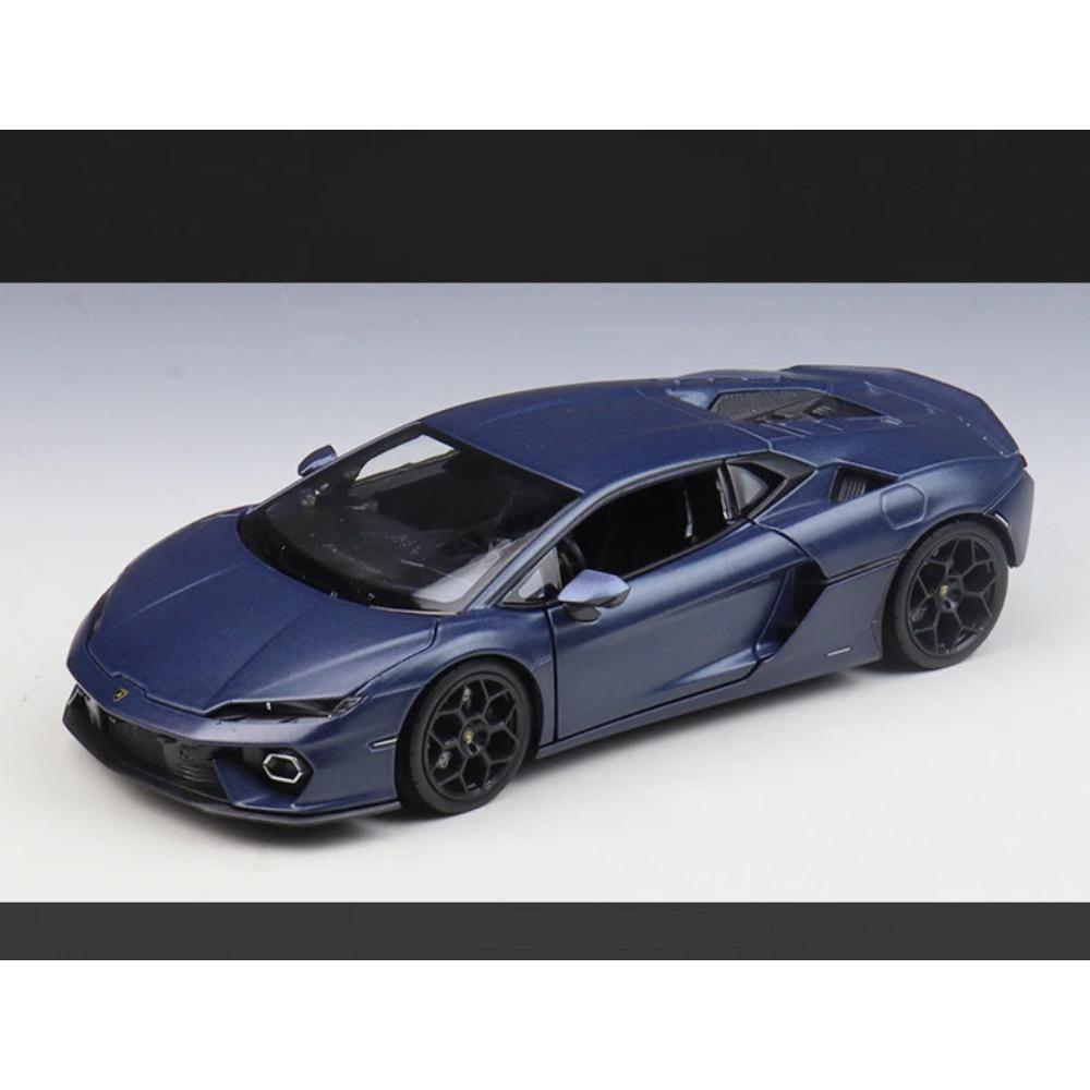 WELLY 1/24 Lamborghini Temerario Alloy Scale Car Model Diecast Metal Static Collection Children Birthday Toy Car Vehicles Gifts
