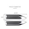 Car Fender Side Hood Trim Chrome Grille Shark Gill Air Flow Vent Sticker Access