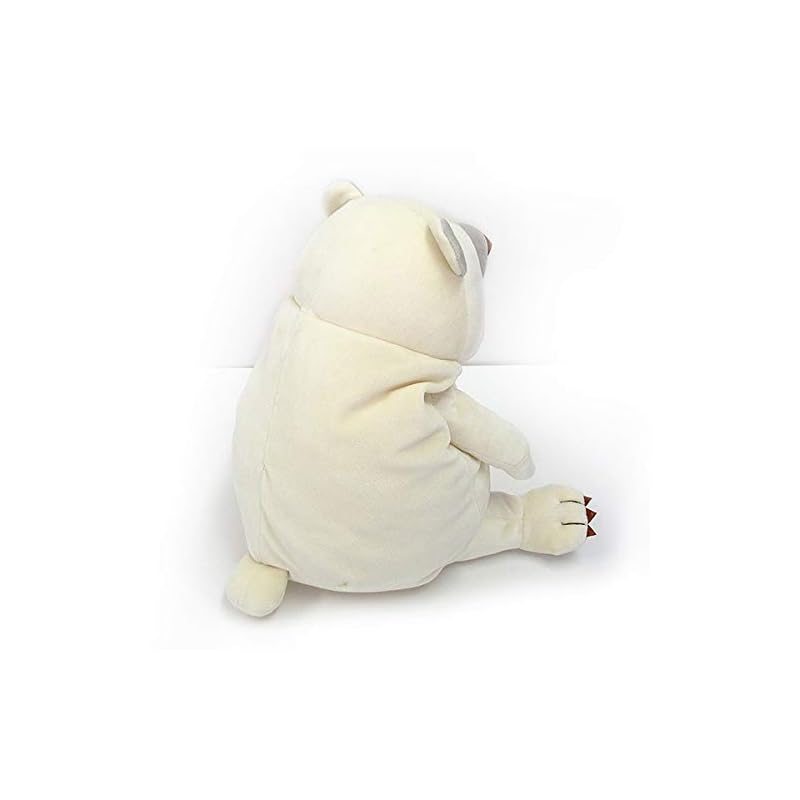 Shinada Global Mochi Series Mochikuma White (M) 14 x 14 x 22cm Plush Toy Bear Animal MOKW-0230W