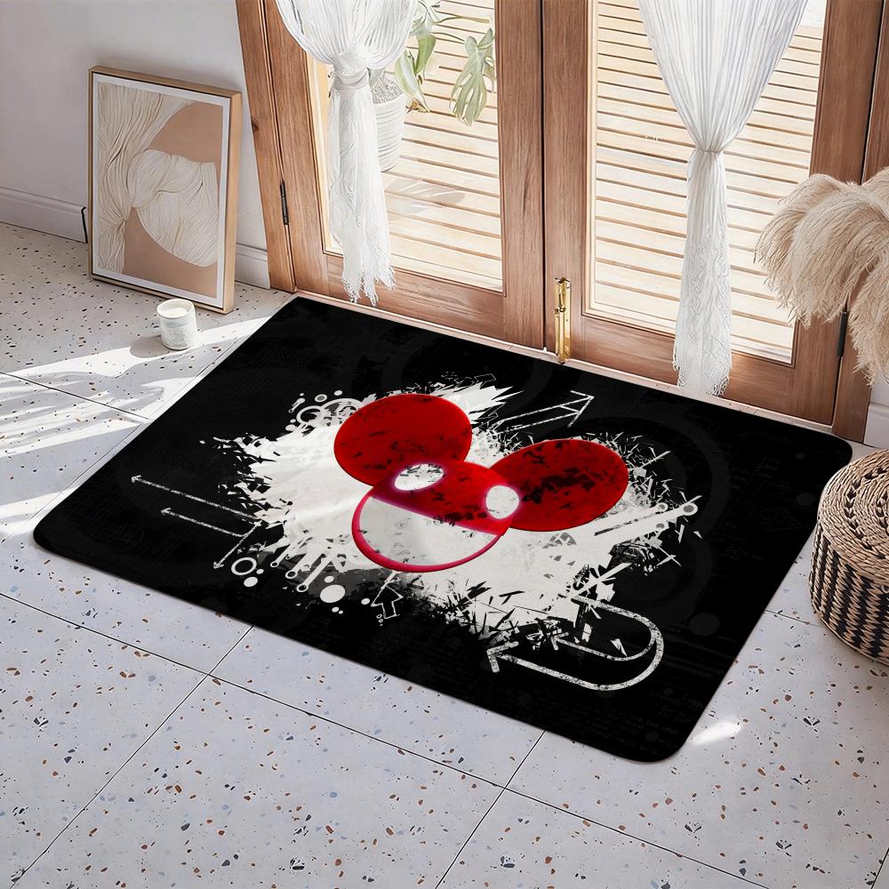 Singer D Deadmau5 Floor Mat Eco  Flannel Doormat Non Slip Odorless Indoor Floor Rug Soft Short Plush Home Mat