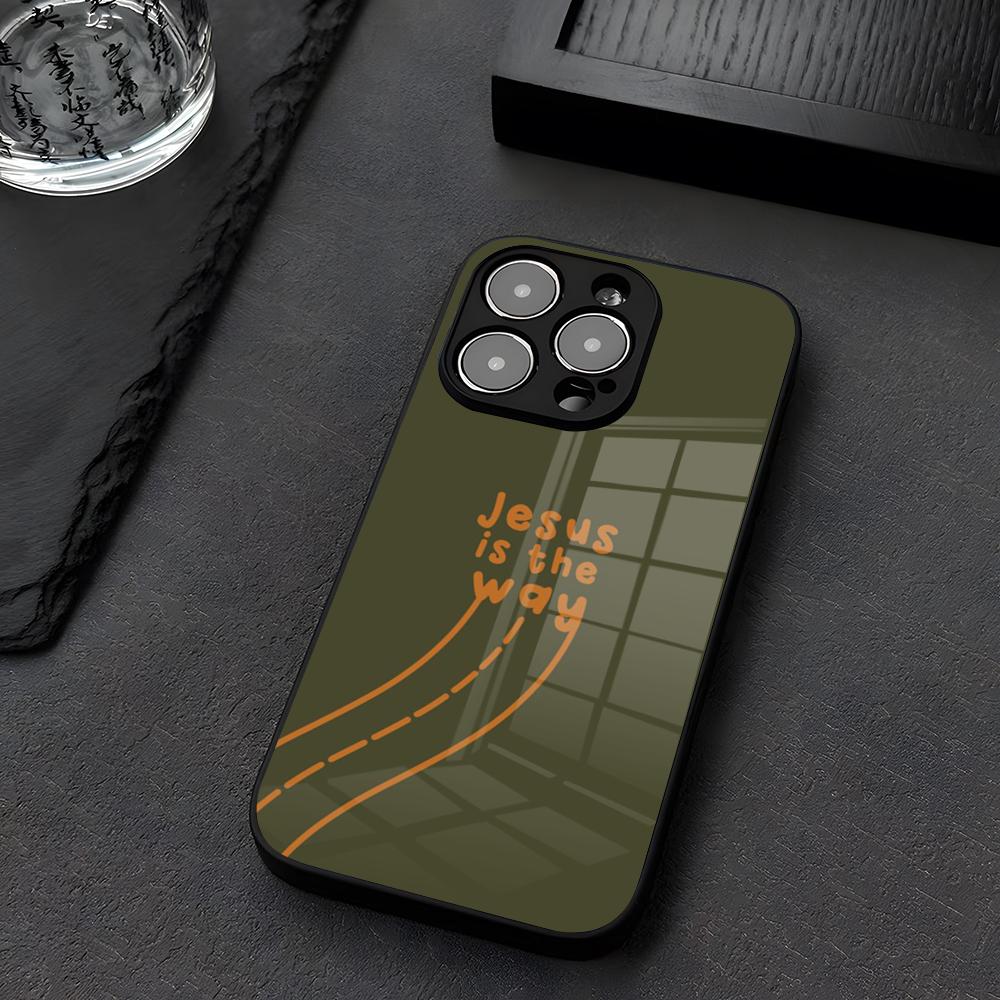 Funda de Teléfono de Vidrio con Versículo de la Biblia Cristiana para IPhone 12 17 15 14 13 16 11 Pro XS Max Plus Mini X XR E2020 Templado Coq