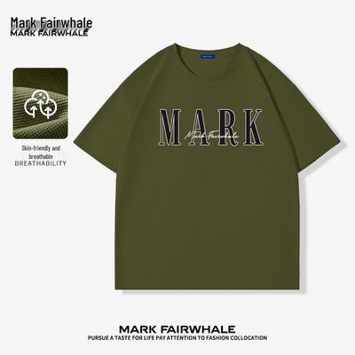 Camiseta de manga corta con estampado de letras para hombre