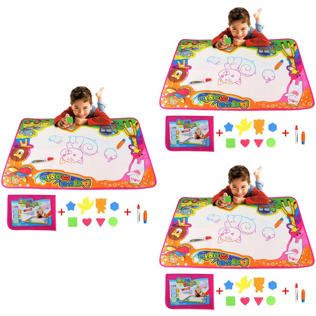 Kids Aqua Doodle Water Painting Drawing Mat With Large Colorful Writing Board